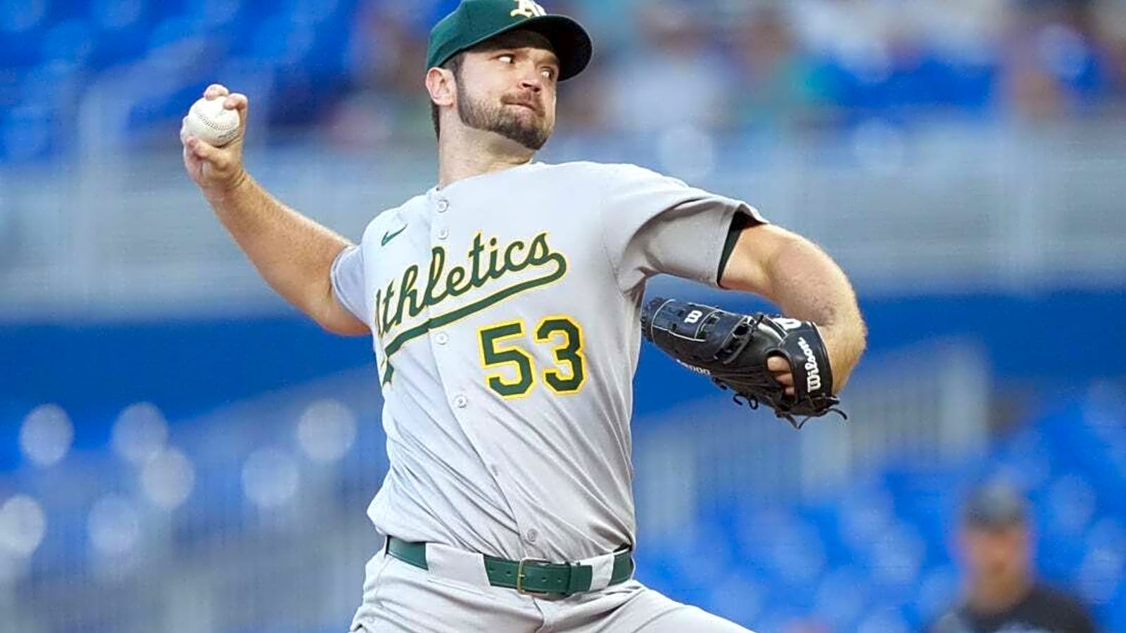 A&#39;s Gunnar Hoglund stifles Marlins in strong debut