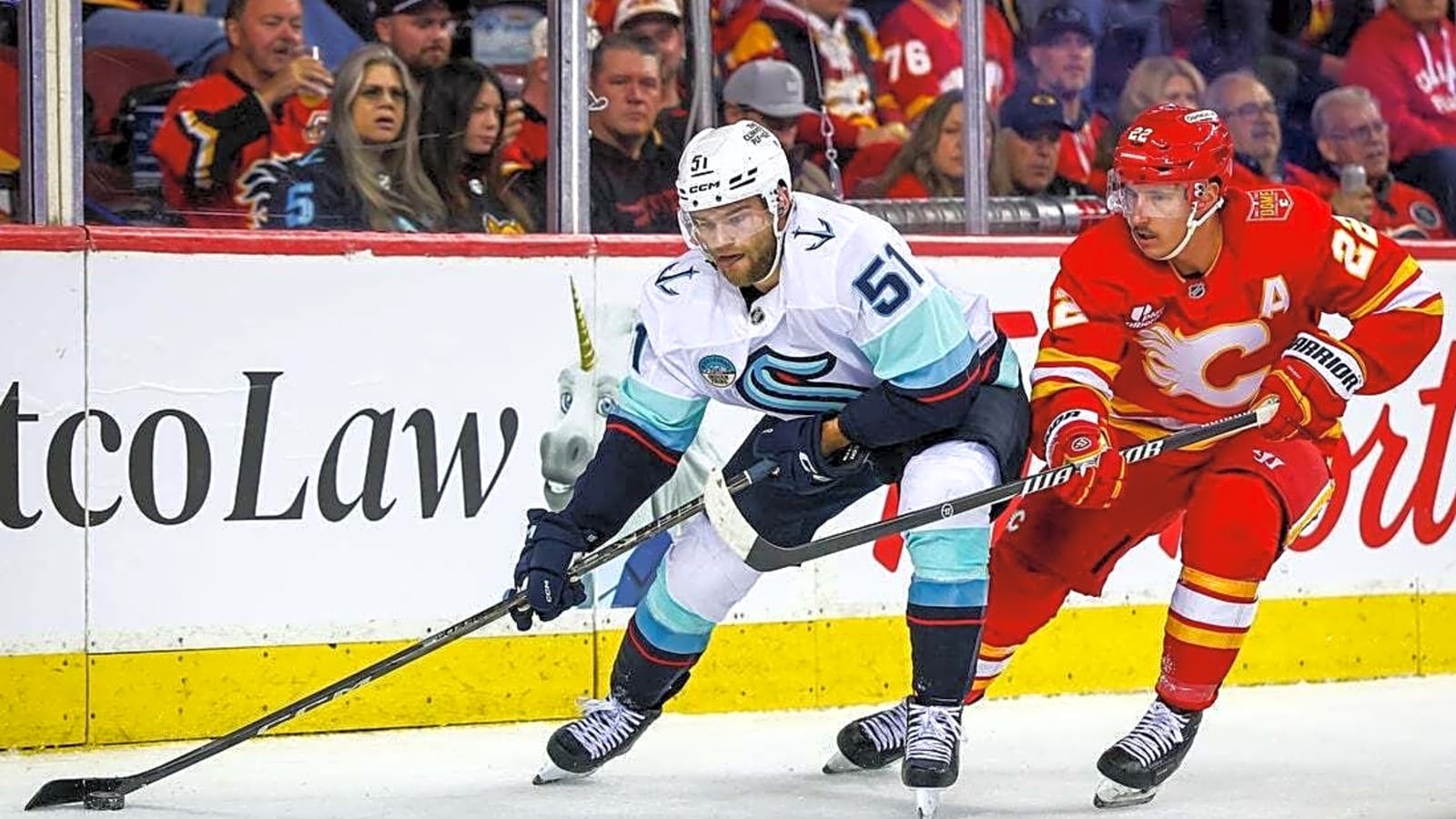 Kraken eager to douse Flames again in home opener