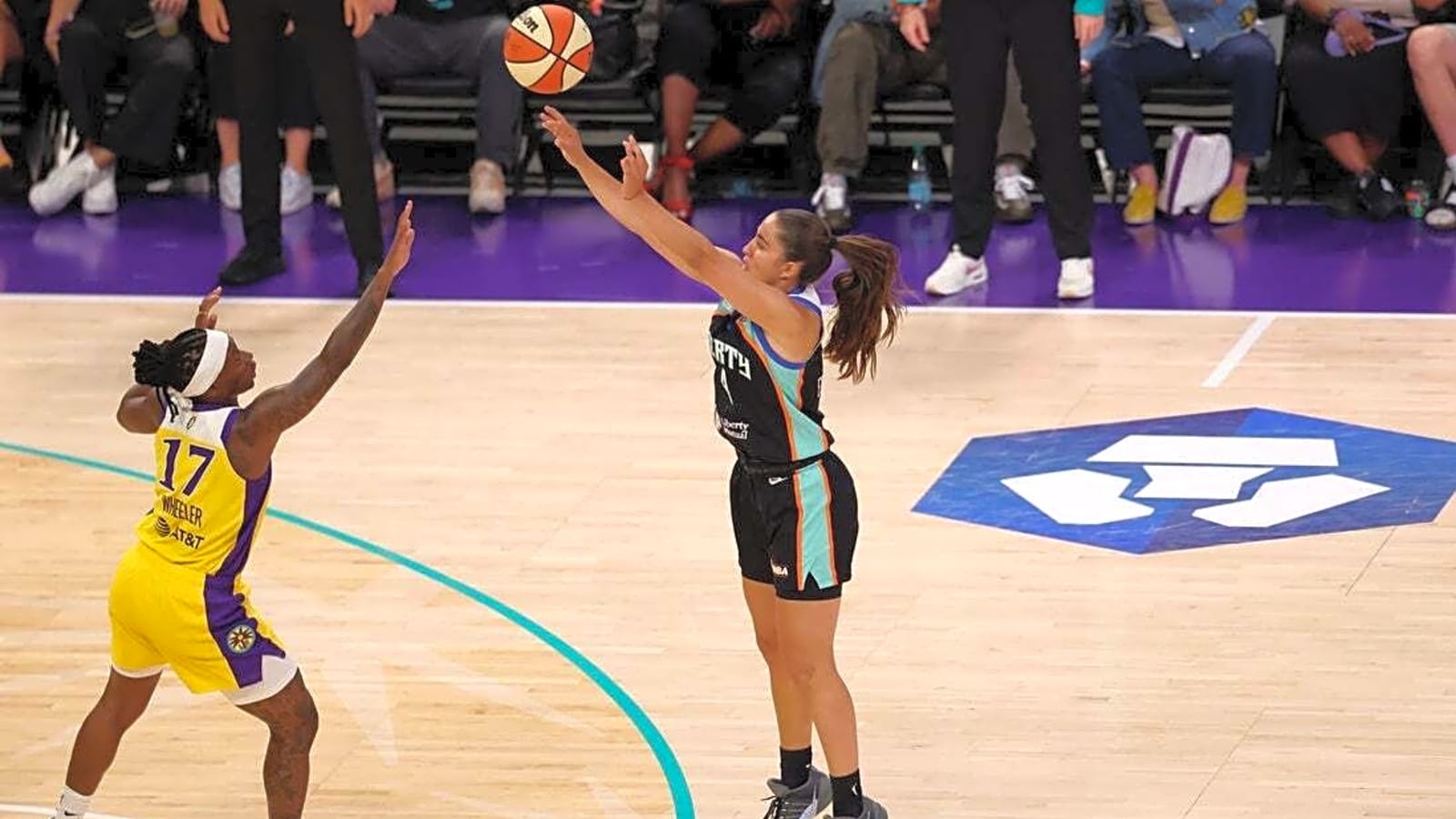 Liberty shoot the lights out, hold off Sparks