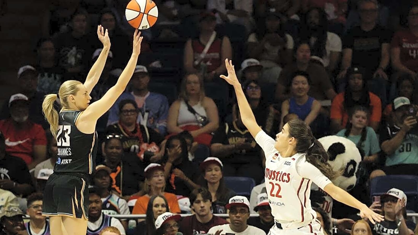 Marine Johannes lifts Liberty past Mystics in OT