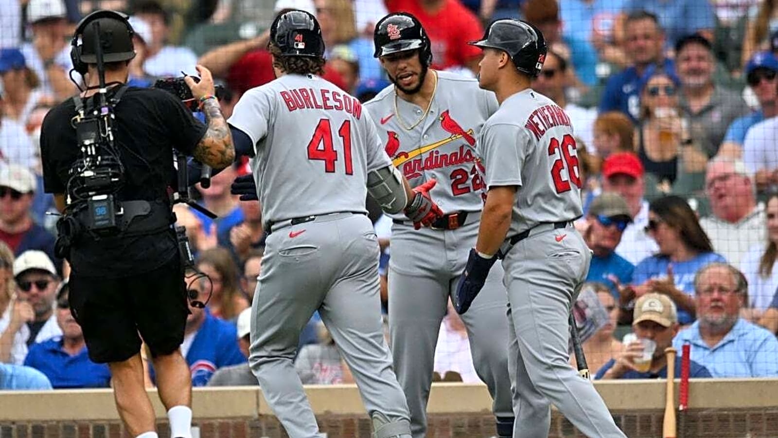 Alec Burleson, Jordan Walker help Cardinals rout Cubs
