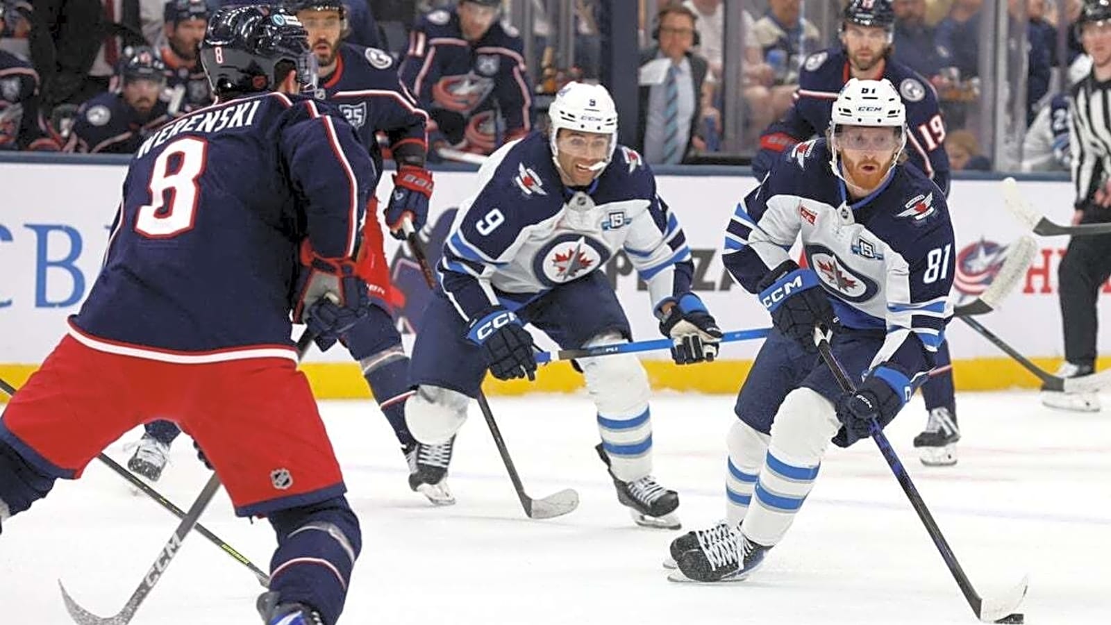 Kyle Connor scores twice to lead Jets past Blue Jackets