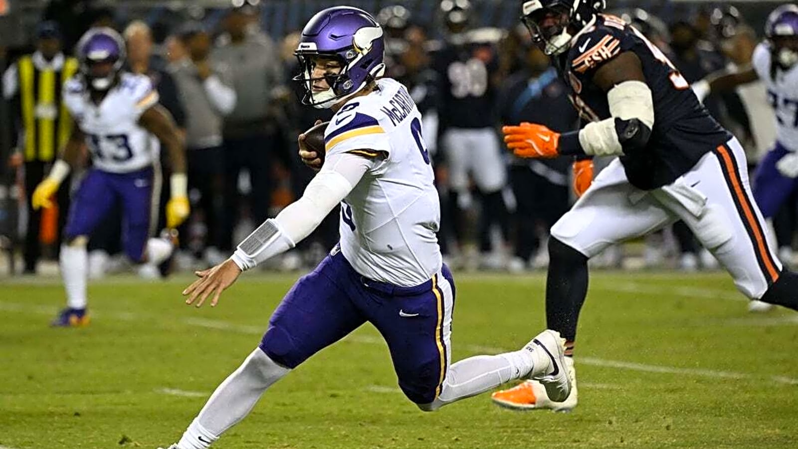 J.J. McCarthy recovers from pick-6, rallies Vikings to win over Bears
