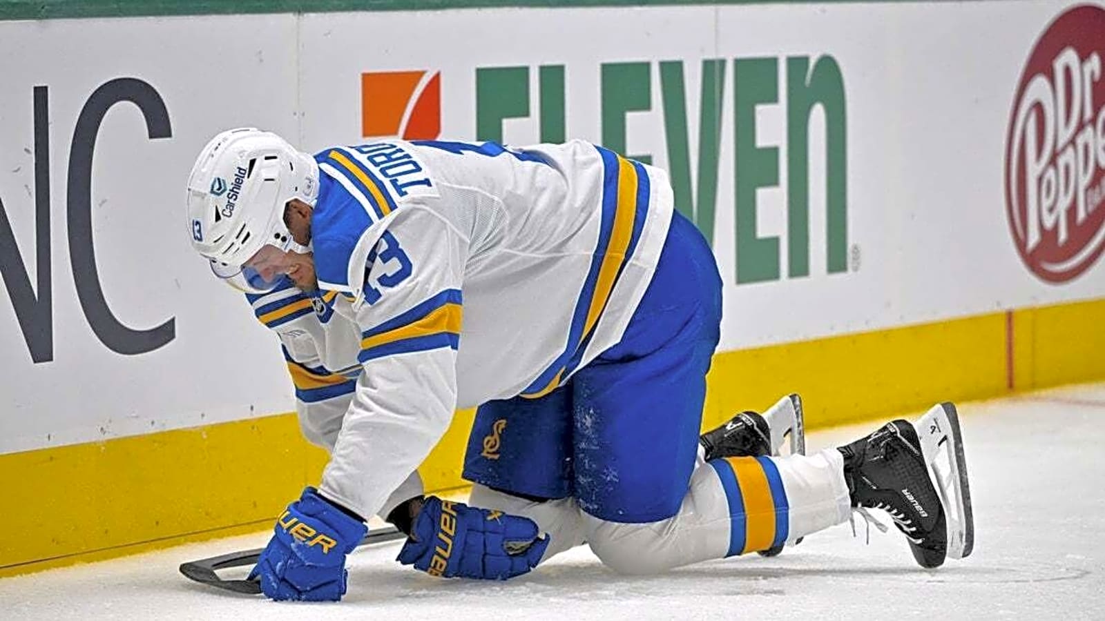 Blues F Alexey Toropchenko (upper-body injury) out at least 6 weeks