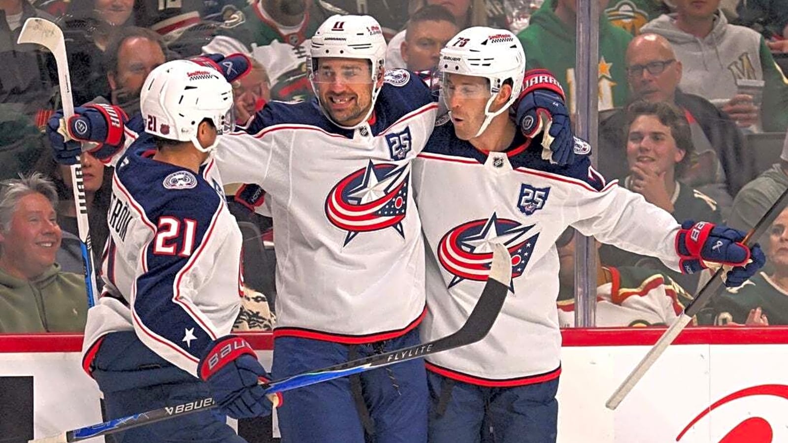 Blue Jackets F Miles Wood to miss at least a week after high stick to face