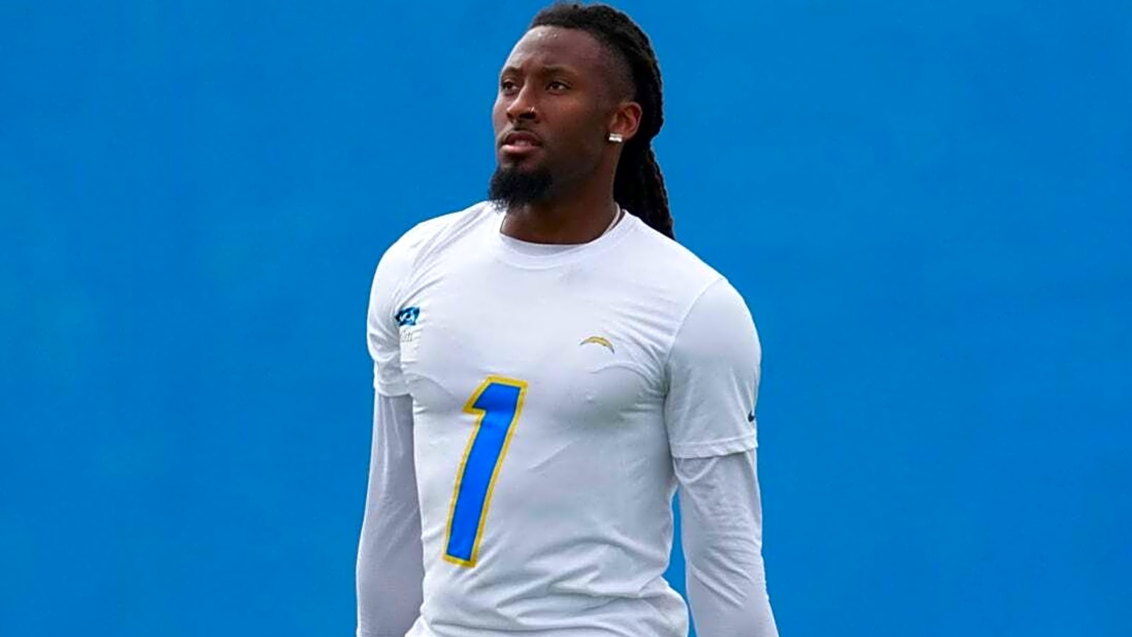 Chargers WR Quentin Johnston exits on cart from preseason game vs. Rams