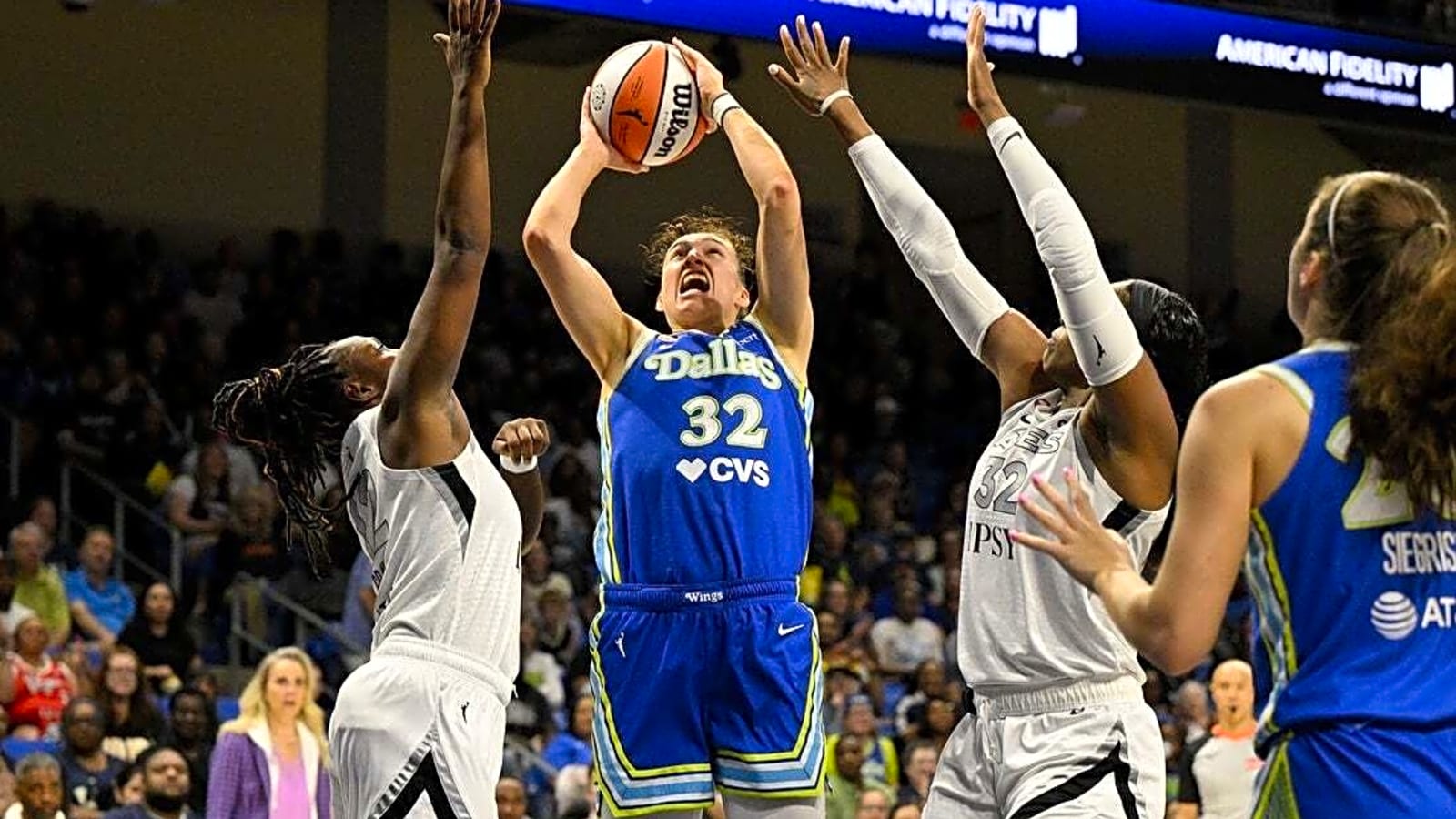 Jessica Shepard's triple-double helps Wings rally past Aces