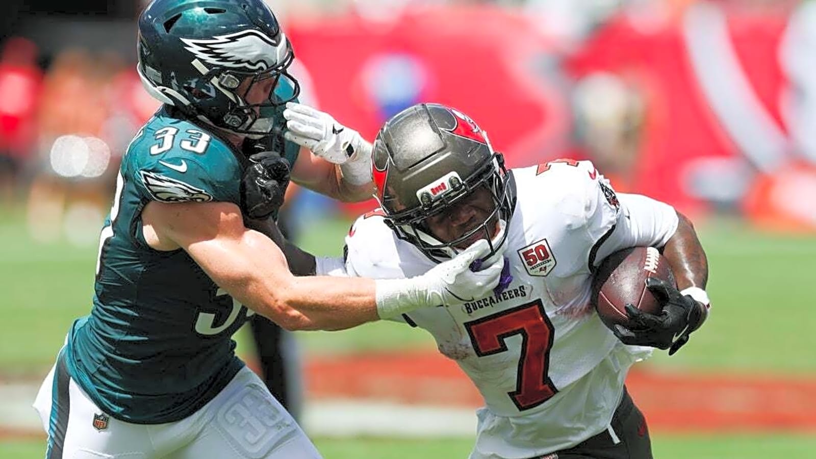 Bucs RB Bucky Irving (foot) on crutches, could miss Week 5