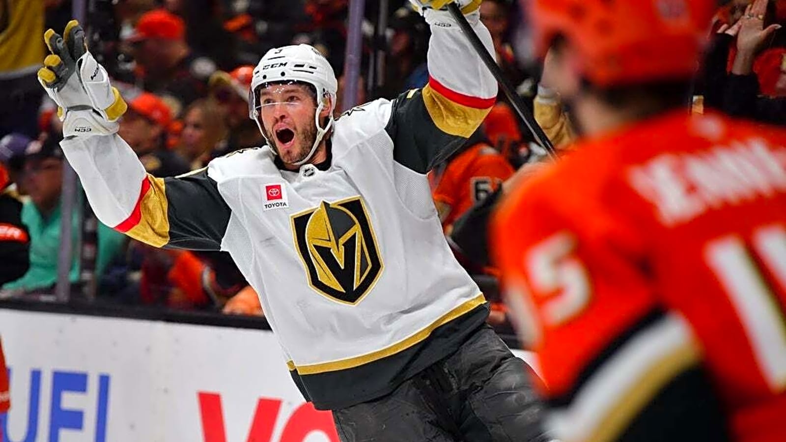 Mitch Marner's hat trick gives Golden Knights 2-1 edge on Ducks