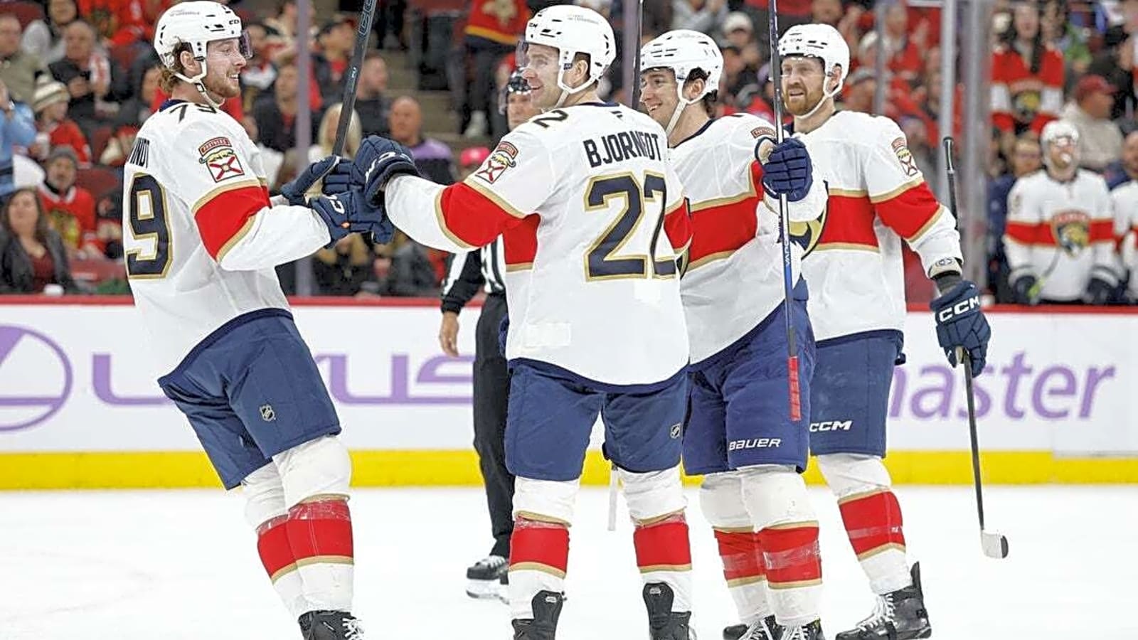 Tobias Bjornfot's surprise game propels Panthers past Blackhawks