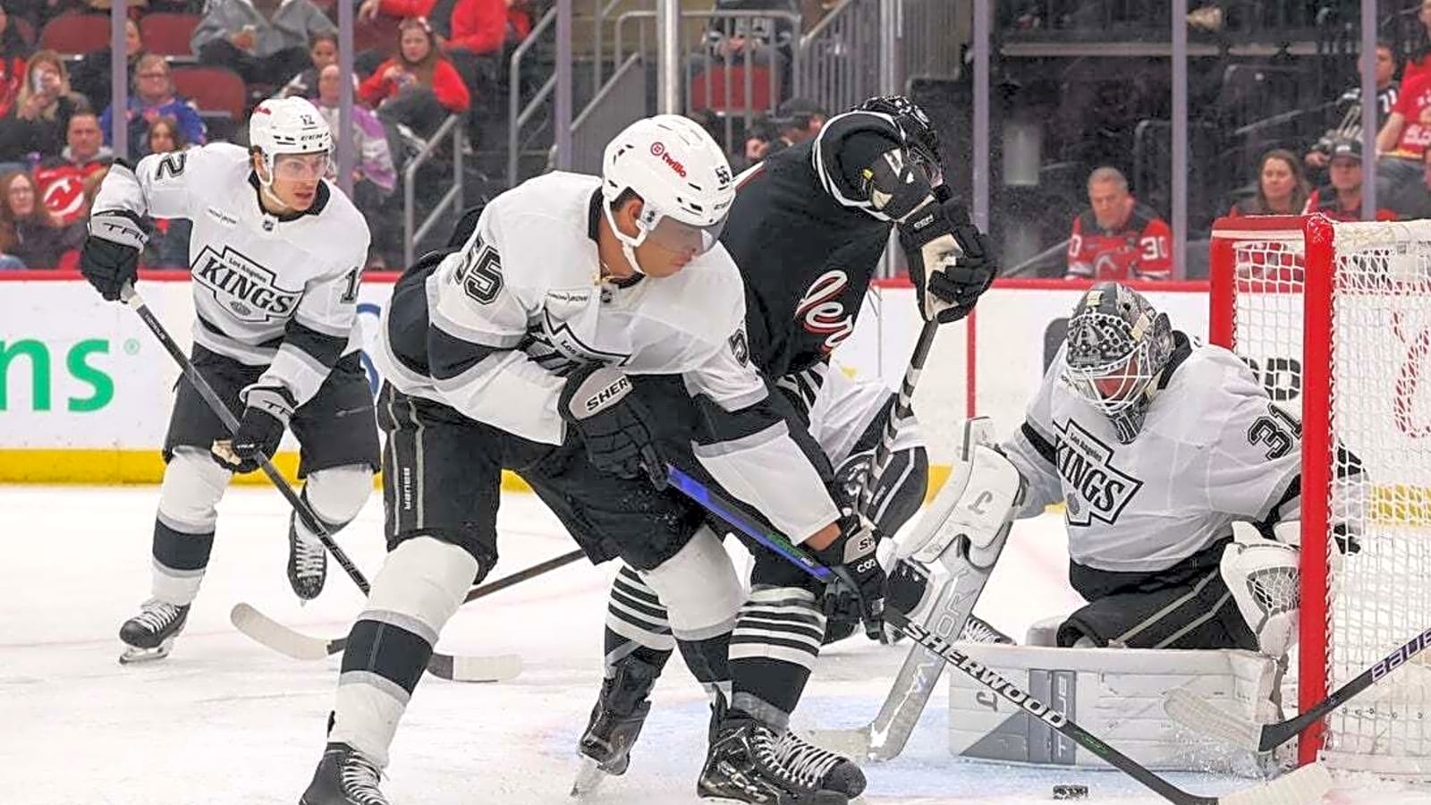 Victorious Devils spoil career milestone for Kings' Anze Kopitar