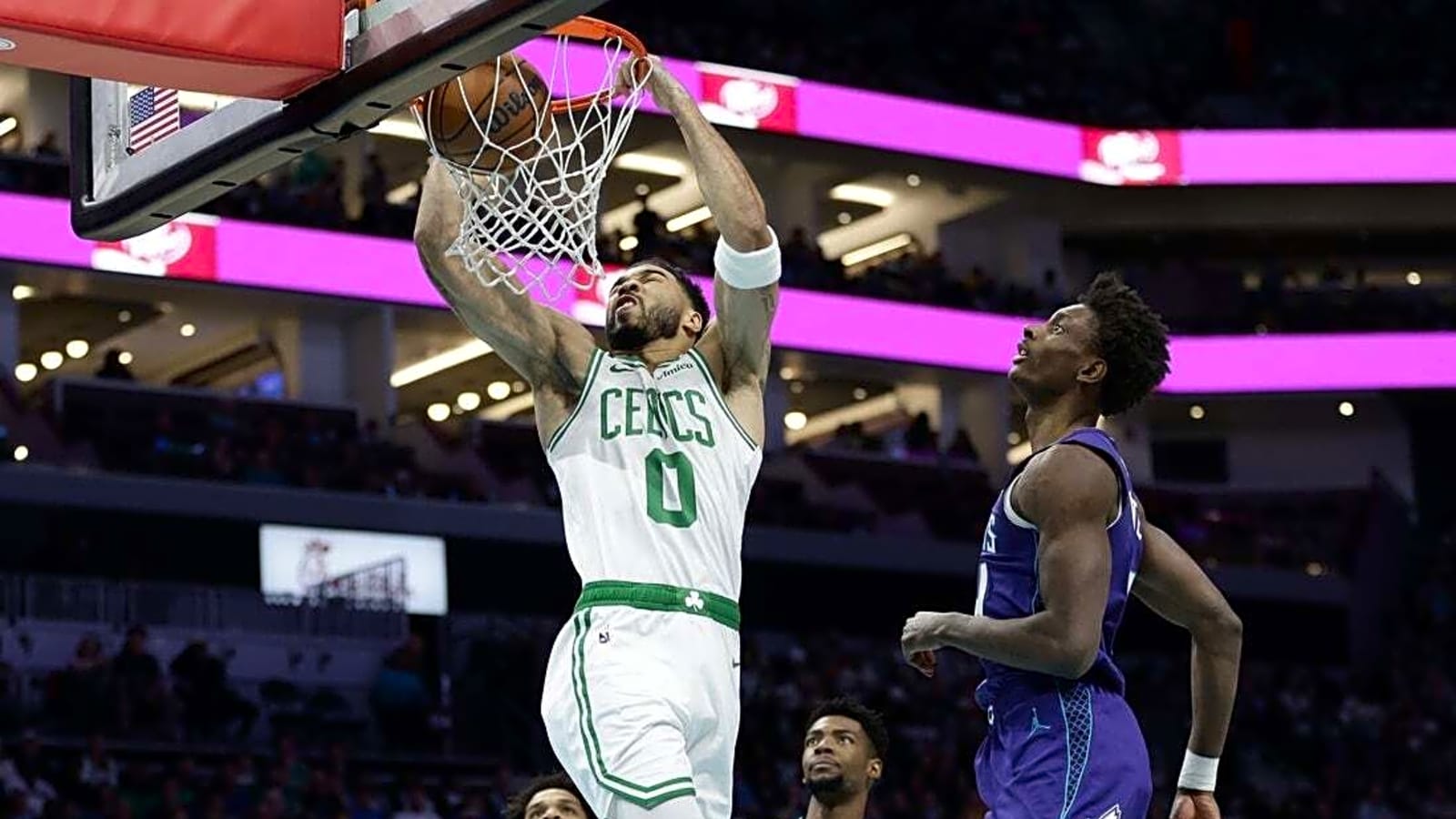 Jayson Tatum, short-handed Celtics handle Hornets