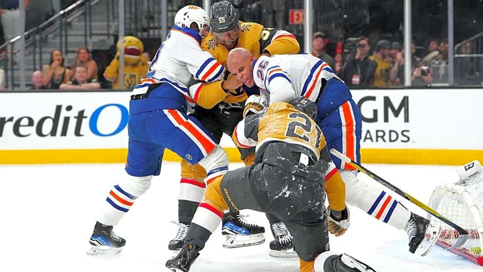 Oilers edge Knights in OT after Connor McDavid hits assists milestone