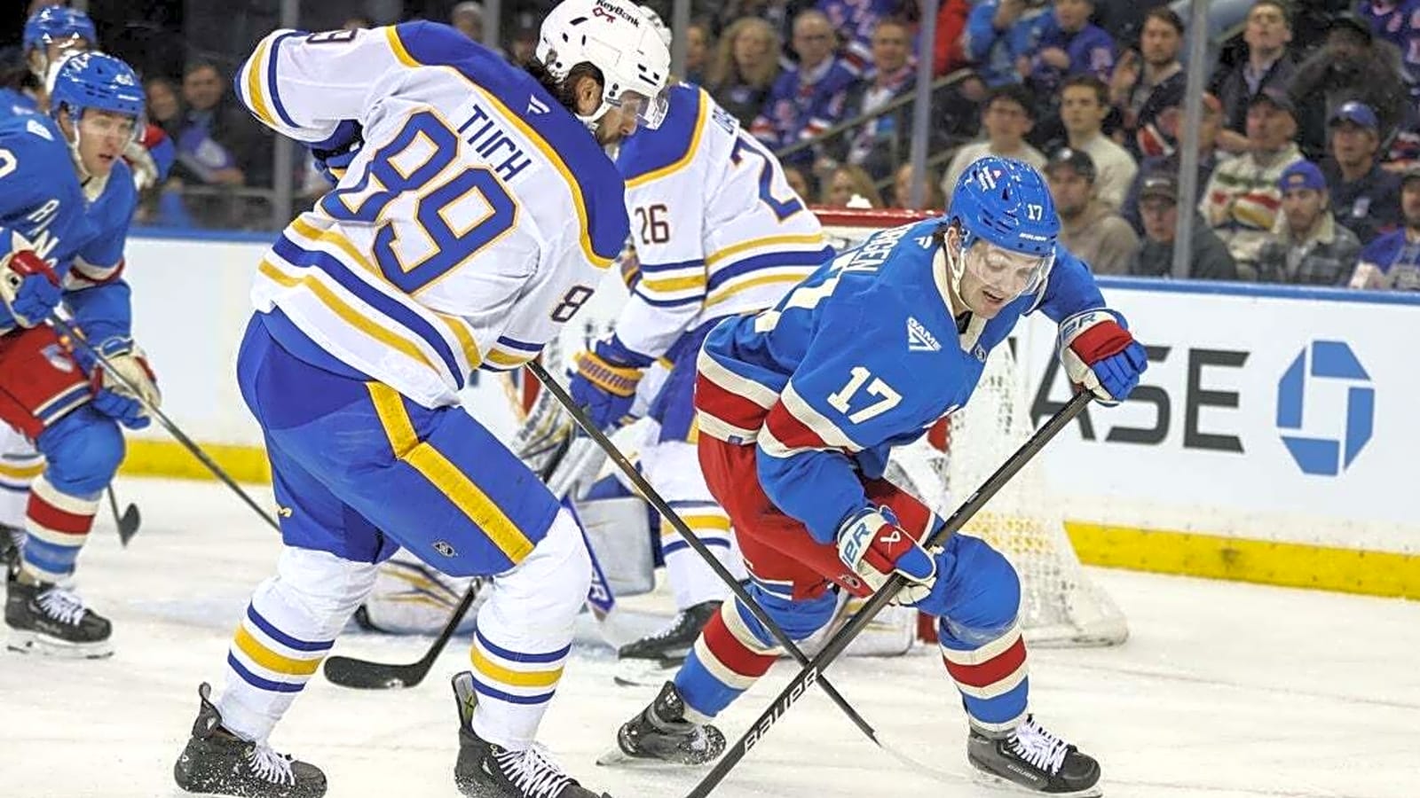 Colten Ellis makes 30 saves as Sabres outclass Rangers