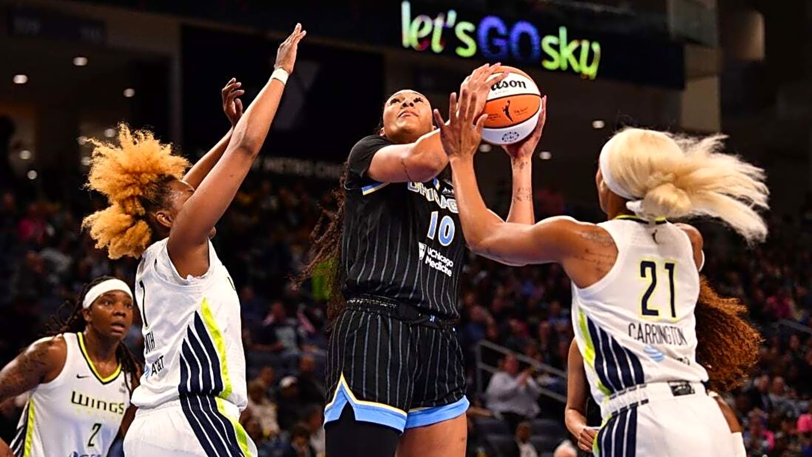 Sky defeat Wings to claim first win of season
