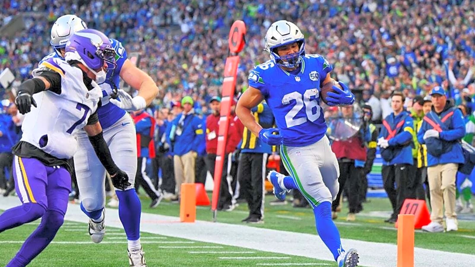 Seahawks force five turnovers in shutout of Vikings