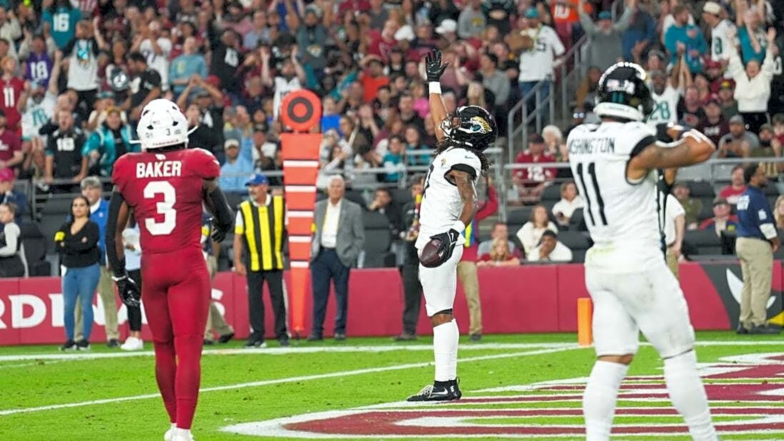 Jaguars overcome turnovers to edge reeling Cardinals in OT