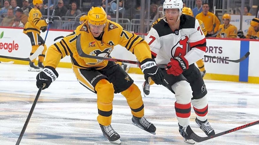 Evgeni Malkin scores in return as Penguins top Devils