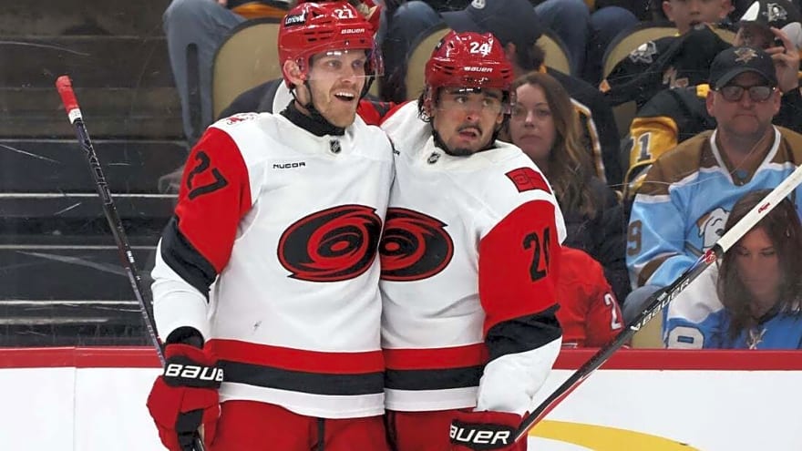 Seth Jarvis helps power Hurricanes past Penguins with 3-point game