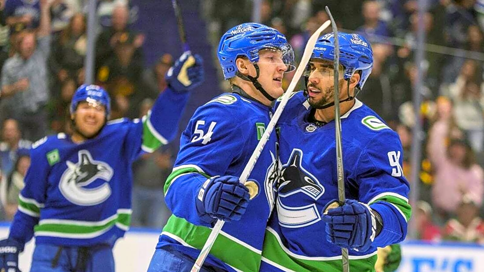 Canucks look to build off young players' success vs. Red Wings