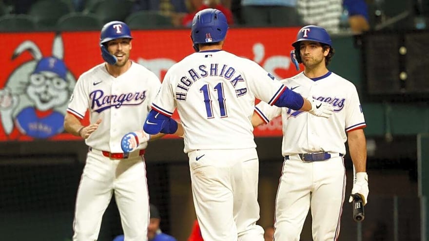 Kyle Higashioka's homer helps Rangers extend Mariners' skid