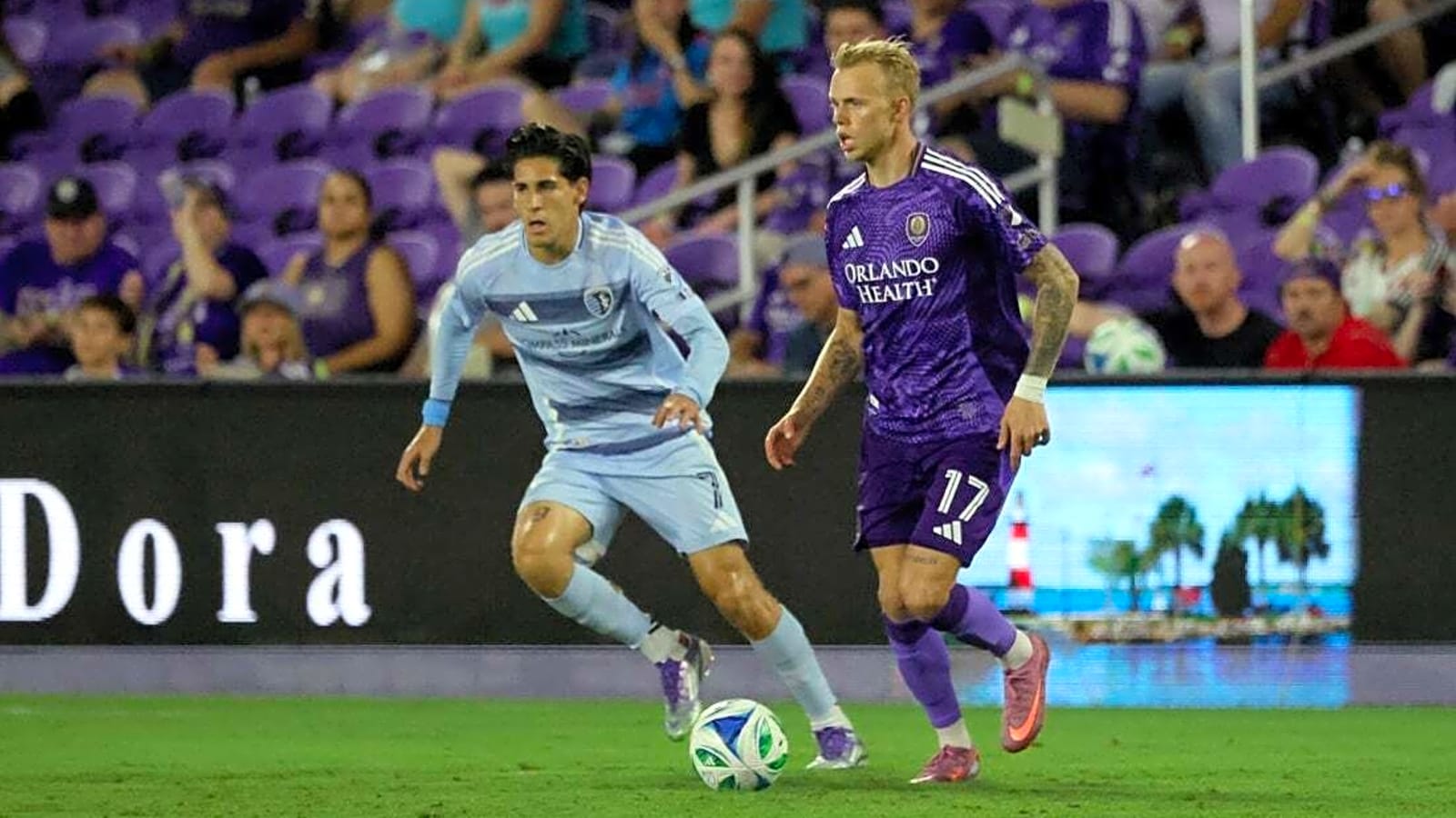 Late goals lift Orlando past KC after long delay