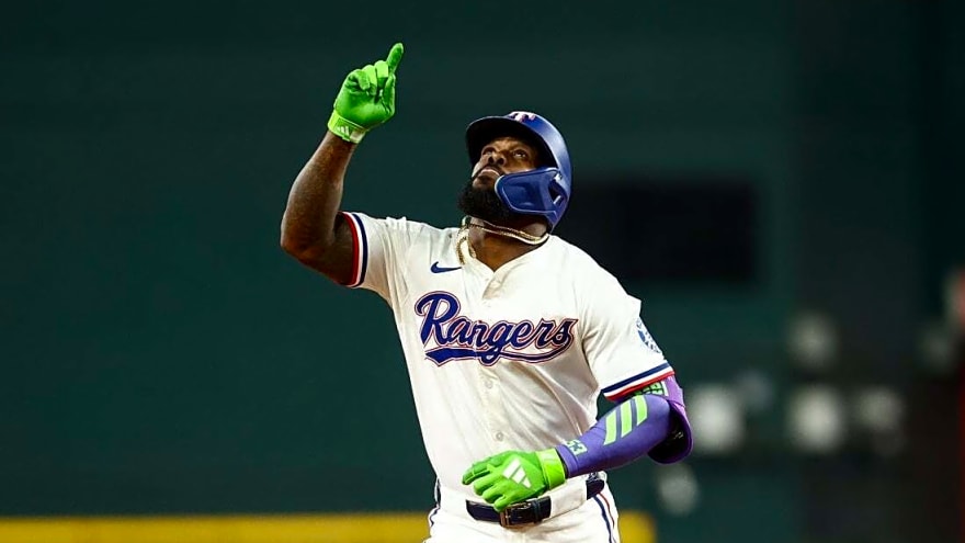 Rangers activate OF Adolis Garcia for wild-card push