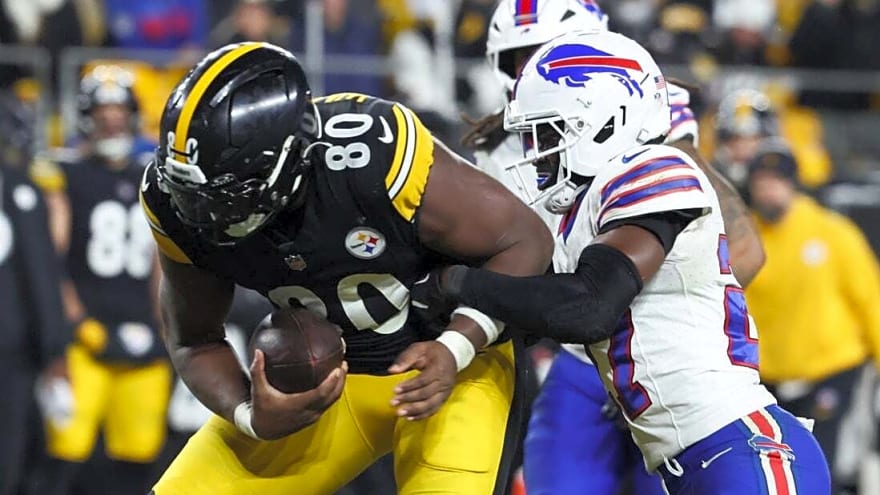 Steelers TE Darnell Washington breaks arm vs. Browns