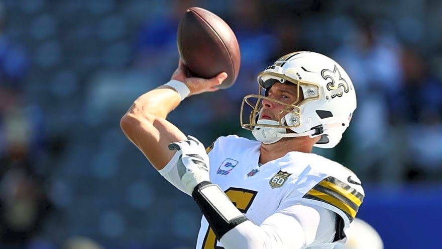 Report: Saints QB Tyler Shough playing with broken bones in left hand