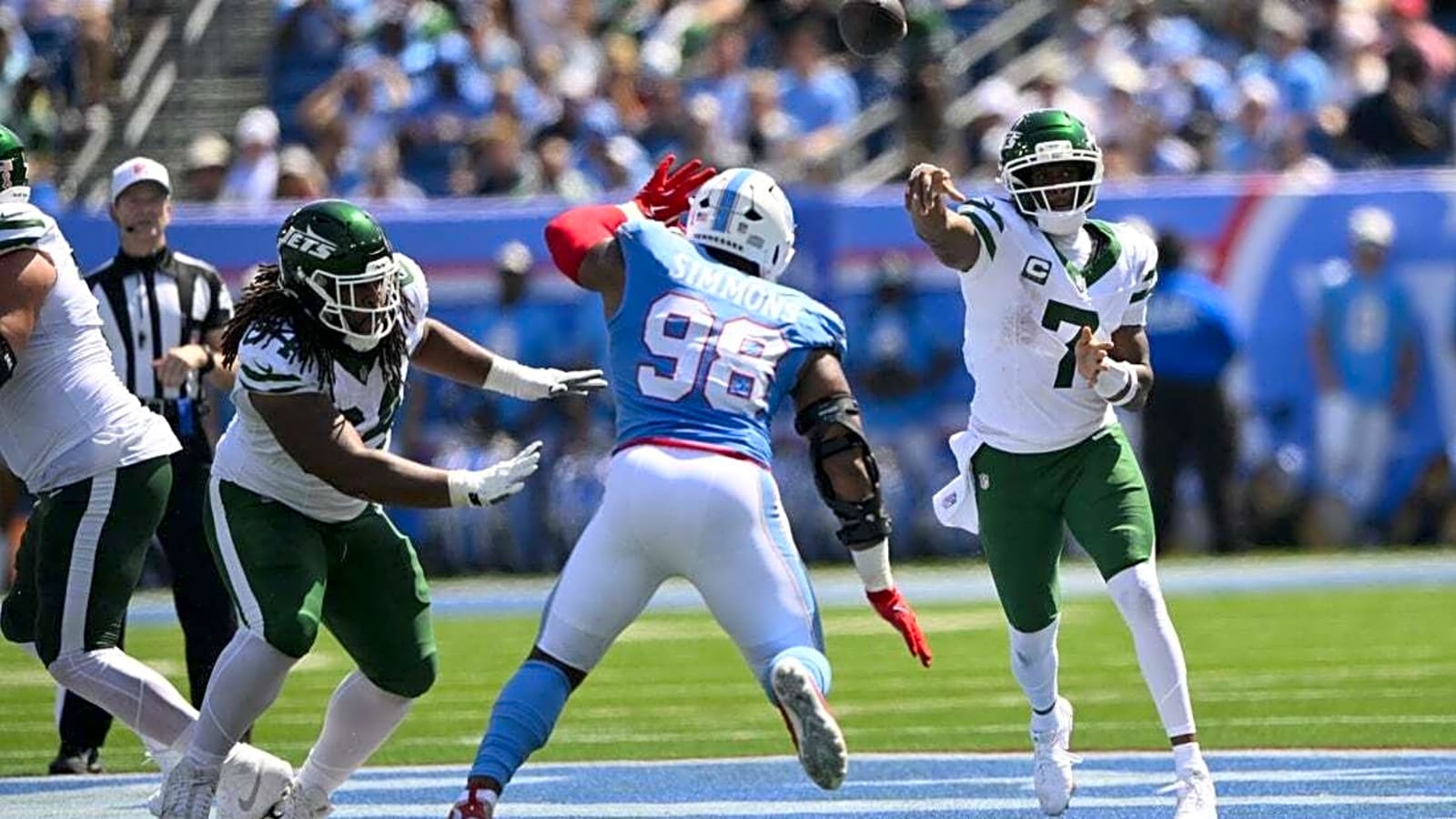 Jets dominate Titans to ruin Robert Saleh's Tennessee debut