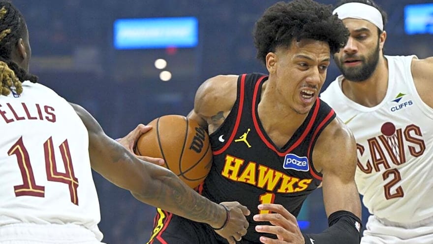 Donovan Mitchell, Cavaliers keep Hawks from clinching playoff bid