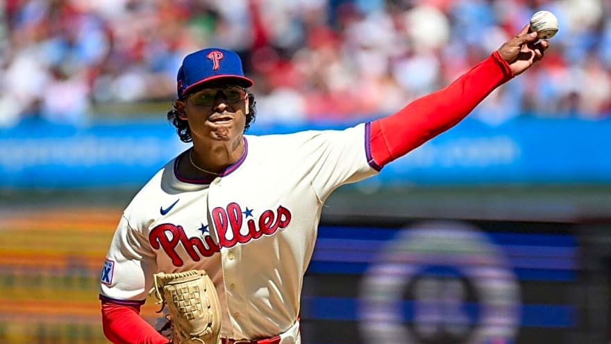 Jesus Luzardo's first complete game helps Phillies earn split vs. Braves