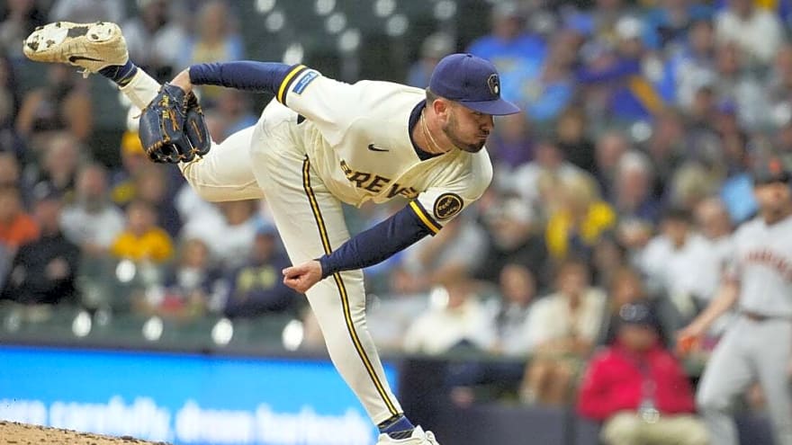 Brewers relievers DL Hall, Grant Anderson exit with apparent injuries