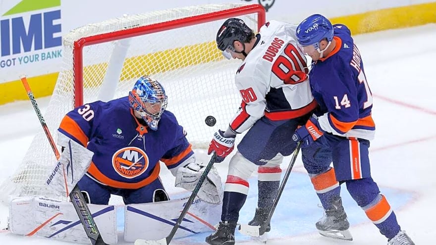 Pierre-Luc Dubois returns to practice as Caps prep for Kraken