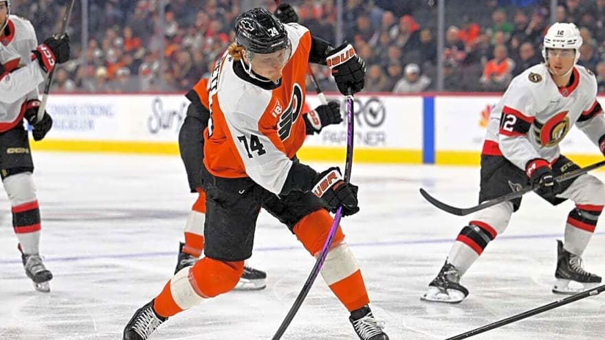 Senators' Tim Stutzle once again sinks Flyers in OT
