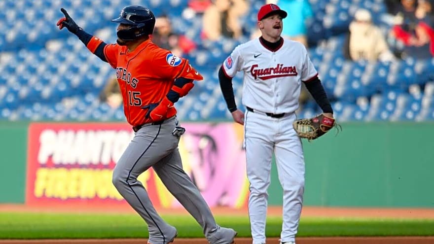 Astros' Isaac Paredes hopes power surge continues vs. Guardians