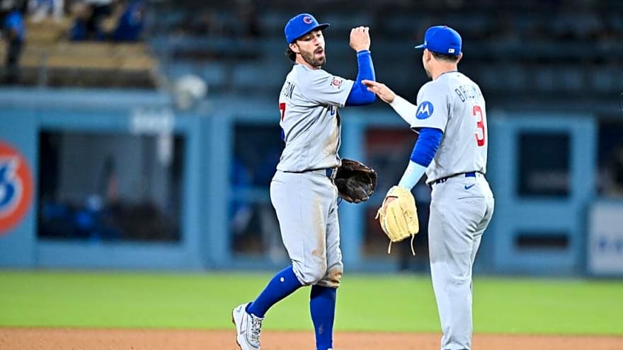 MLB roundup: Cubs overtake Dodgers late for 10th straight win