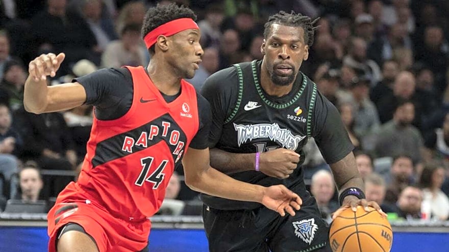 Sharpshooting Timberwolves outlast struggling Raptors