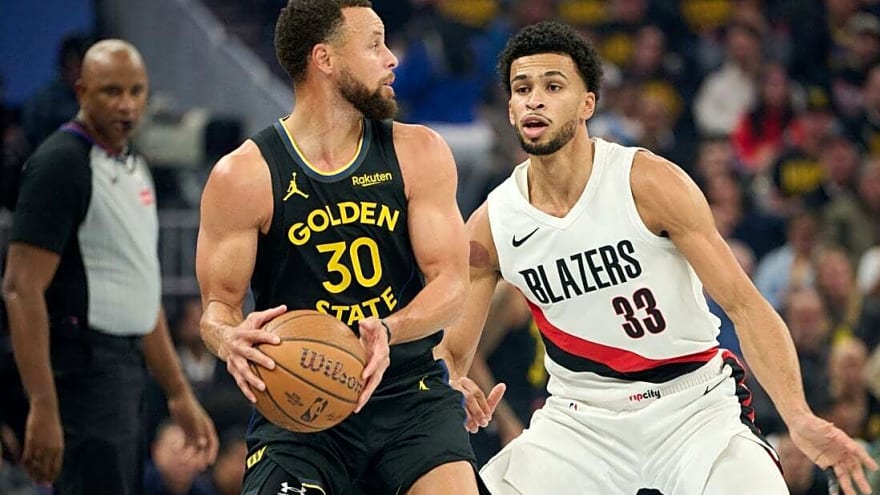 Caleb Love, Blazers dump Warriors to move atop NBA Cup group