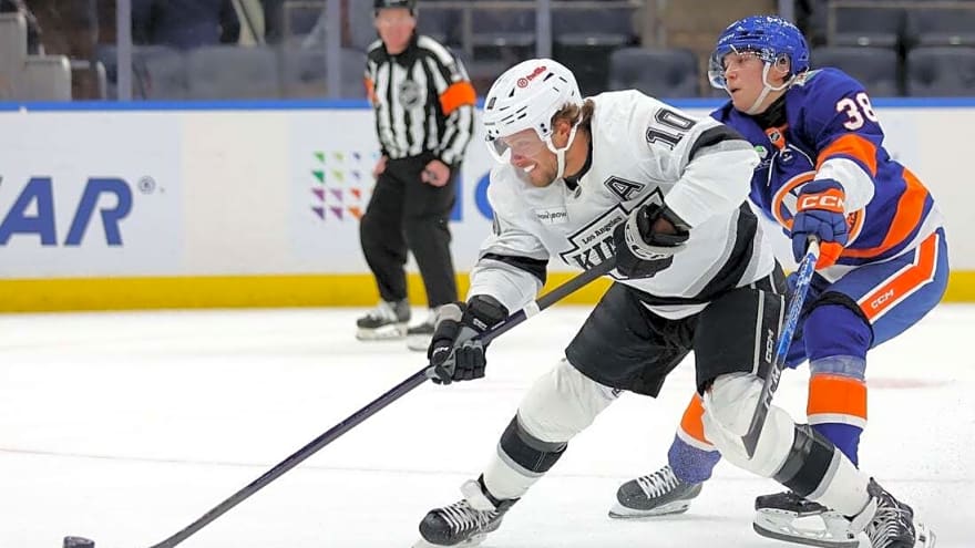 Brandt Clarke lifts Kings past Islanders in overtime