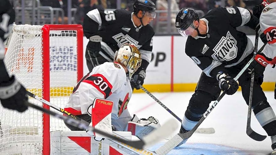 Kings squander 4-goal edge in third period, nip Senators in OT