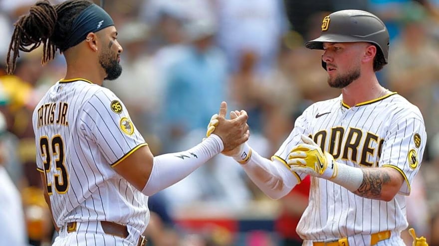 Jackson Merrill homers twice, drives in 6 as Padres rout Nationals