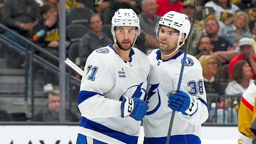 Nikita Kucherov's points milestone helps Lightning thrash Knights