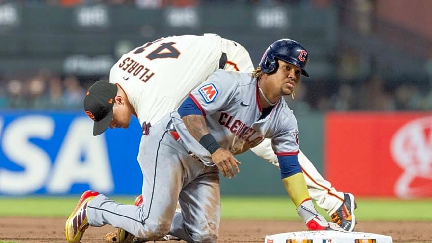 Despite quiet bats, Guardians in position to sweep Giants