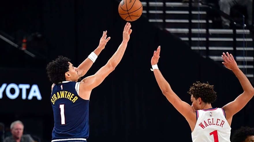 Nuggets G/F Julian Strawther (knee) sidelined at least six weeks