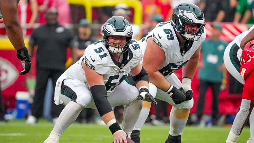 Eagles C Cam Jurgens to play vs. Cowboys