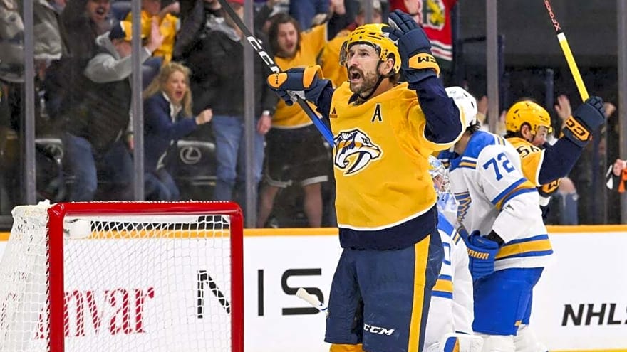 Preds rally from down 5-1 with 5 straight goals to beat Blues