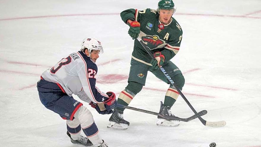 Kirill Kaprizov nets 10th goal in 9 games, pacing Wild past Blue Jackets
