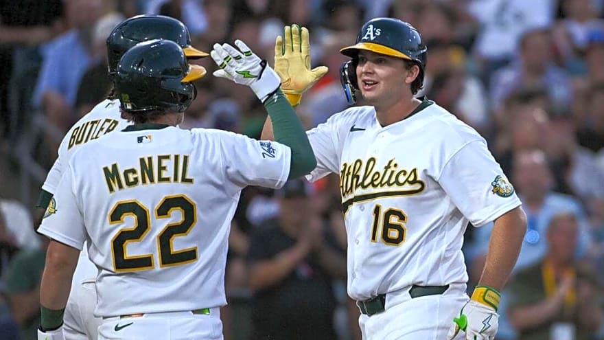 Athletics' Nick Kurtz aims to continue power surge vs. Giants