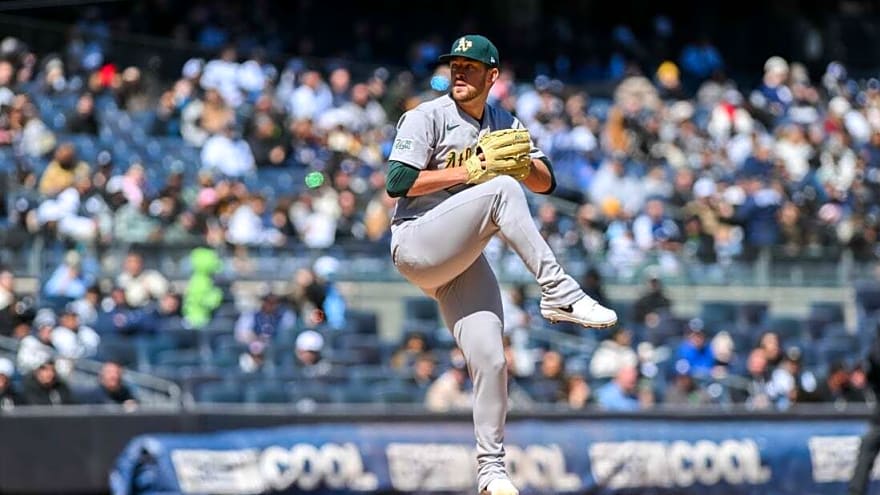 Athletics' Jeffrey Springs dominates Yanks in 1-hit shutout